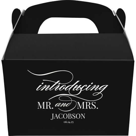 Introducing Mr and Mrs Gable Favor Boxes